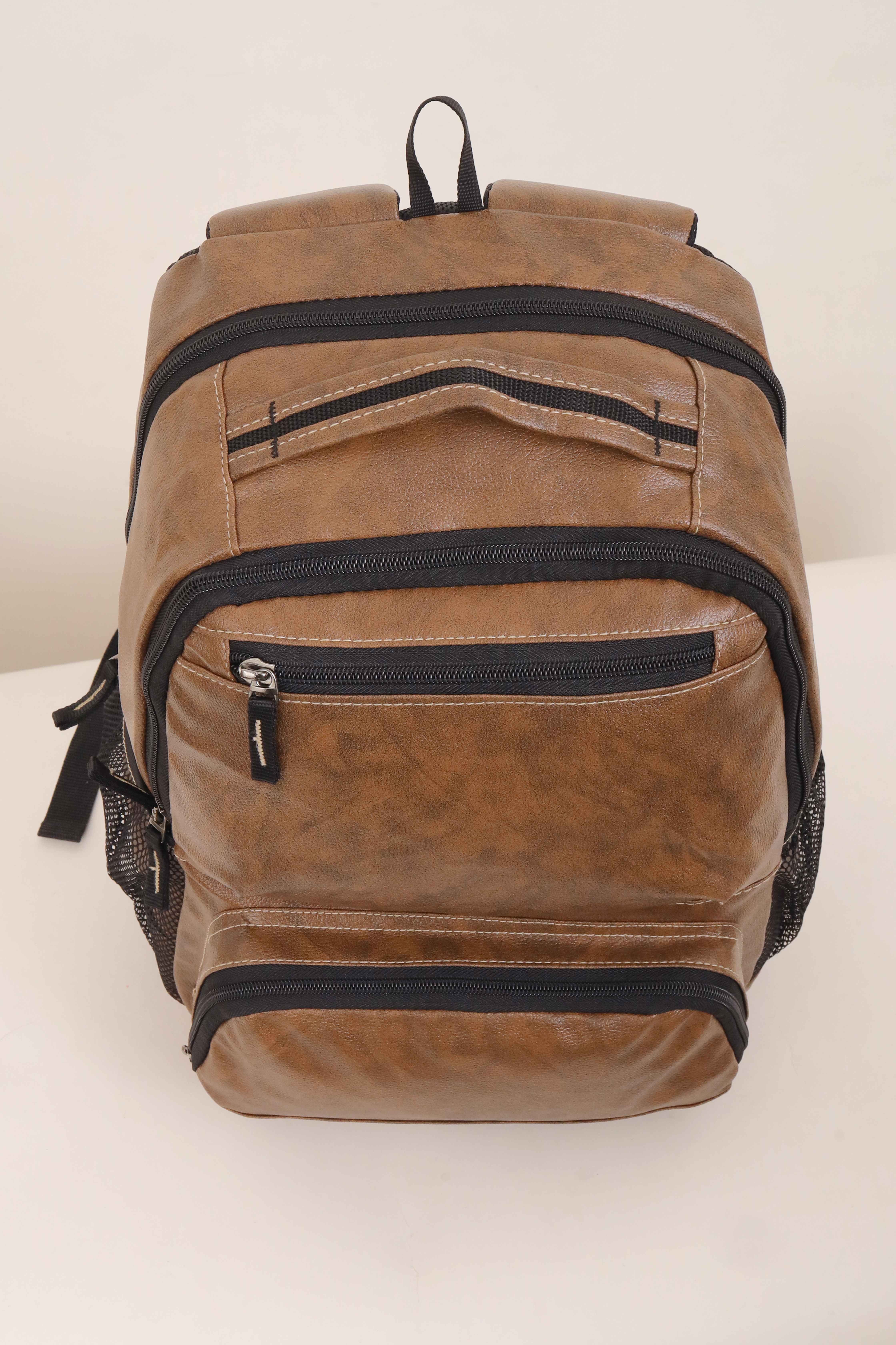Pu Backpack - Color: Brown
