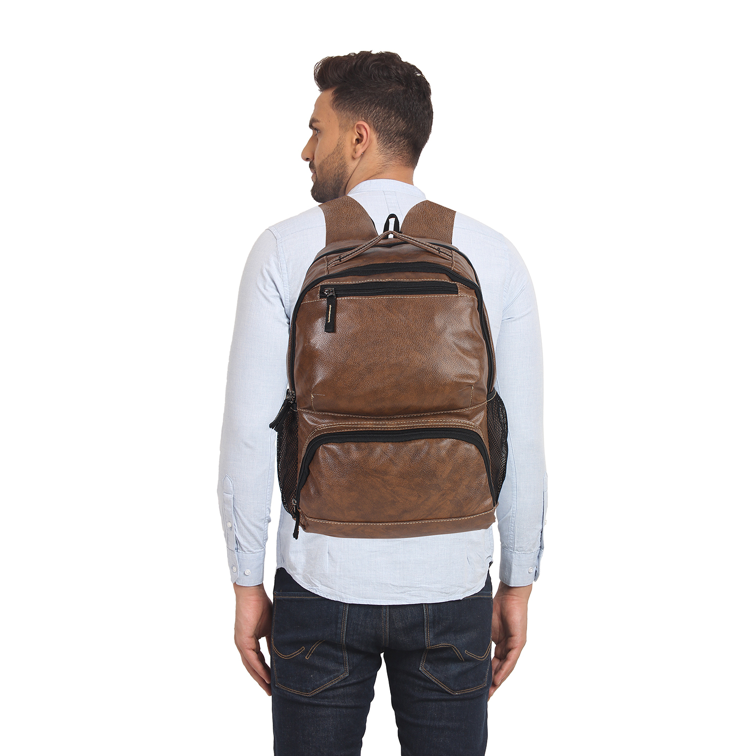 Pu Backpack - Color: Brown