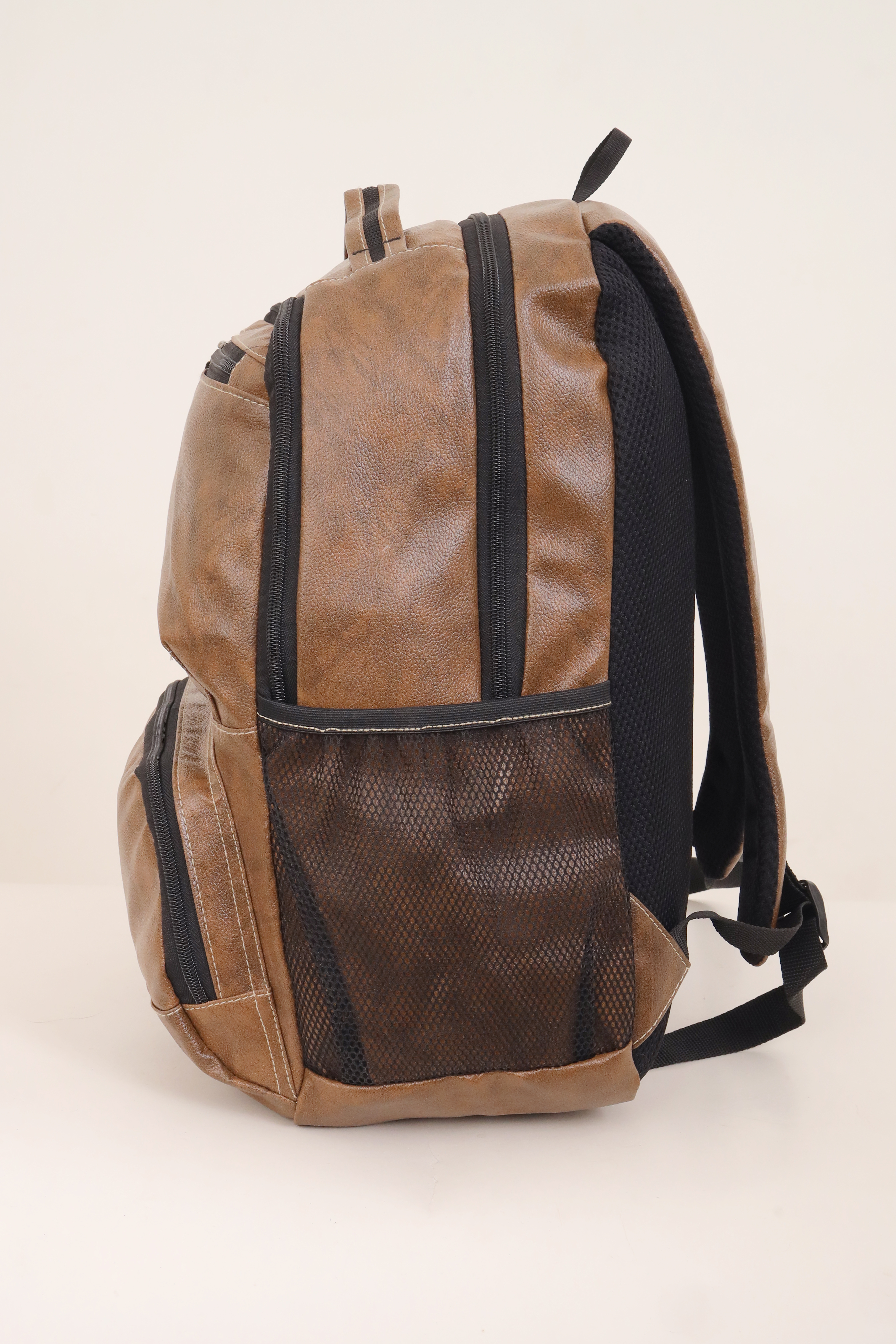 Pu Backpack - Color: Brown