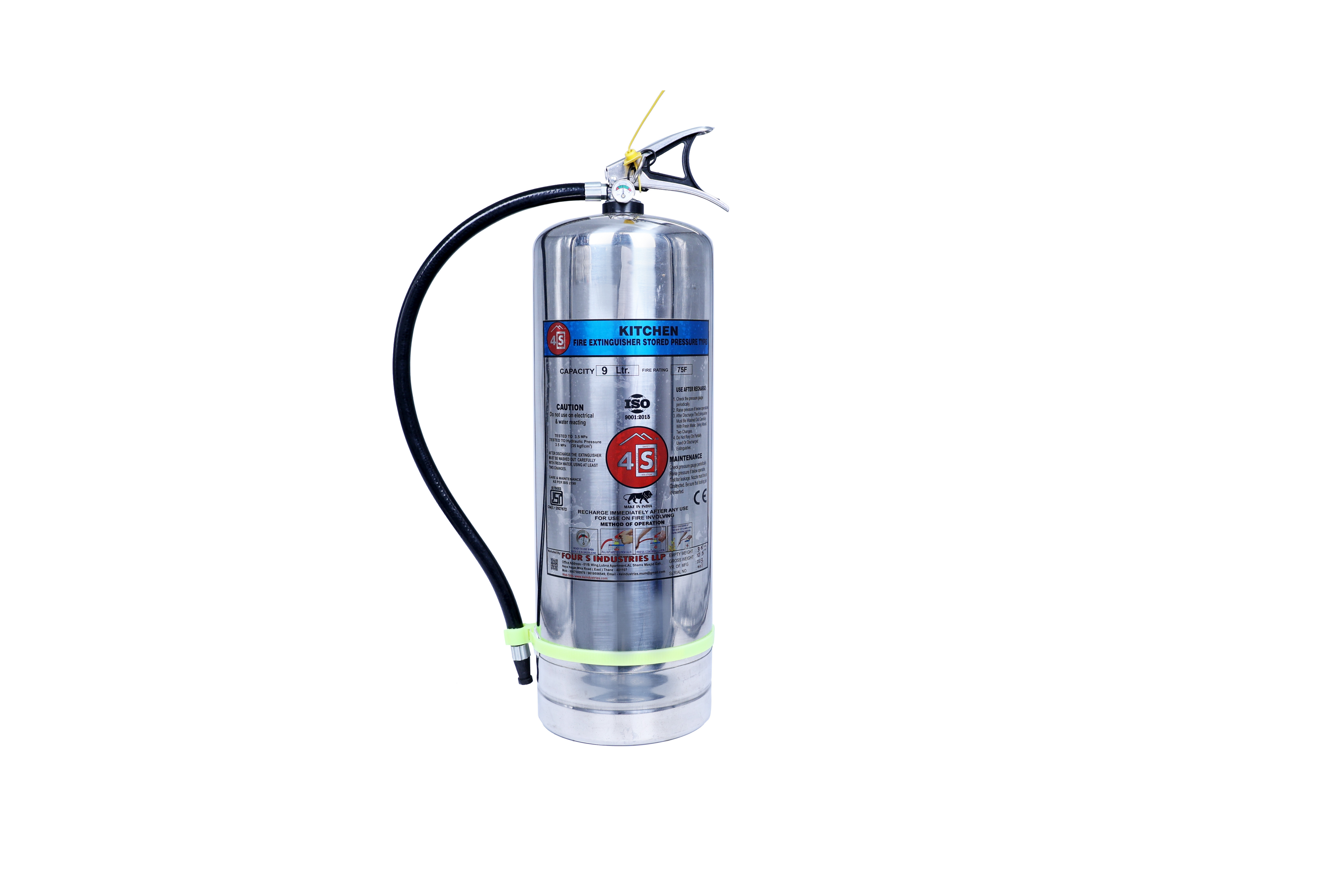 K Type Kitchen Fire Extinguisher - Application: Wet Chemical (Kitchen Fire)