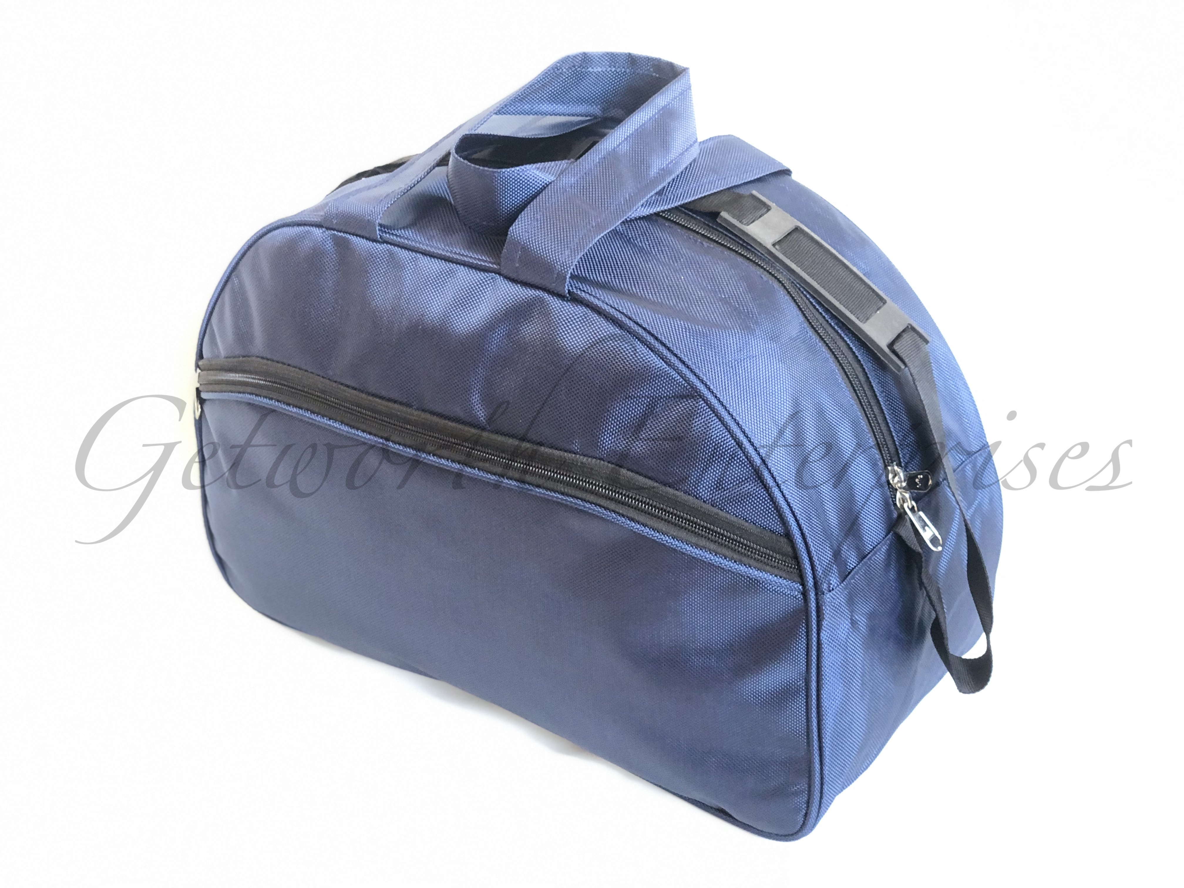 Navy Blue And Black Complimentary Travel Bag