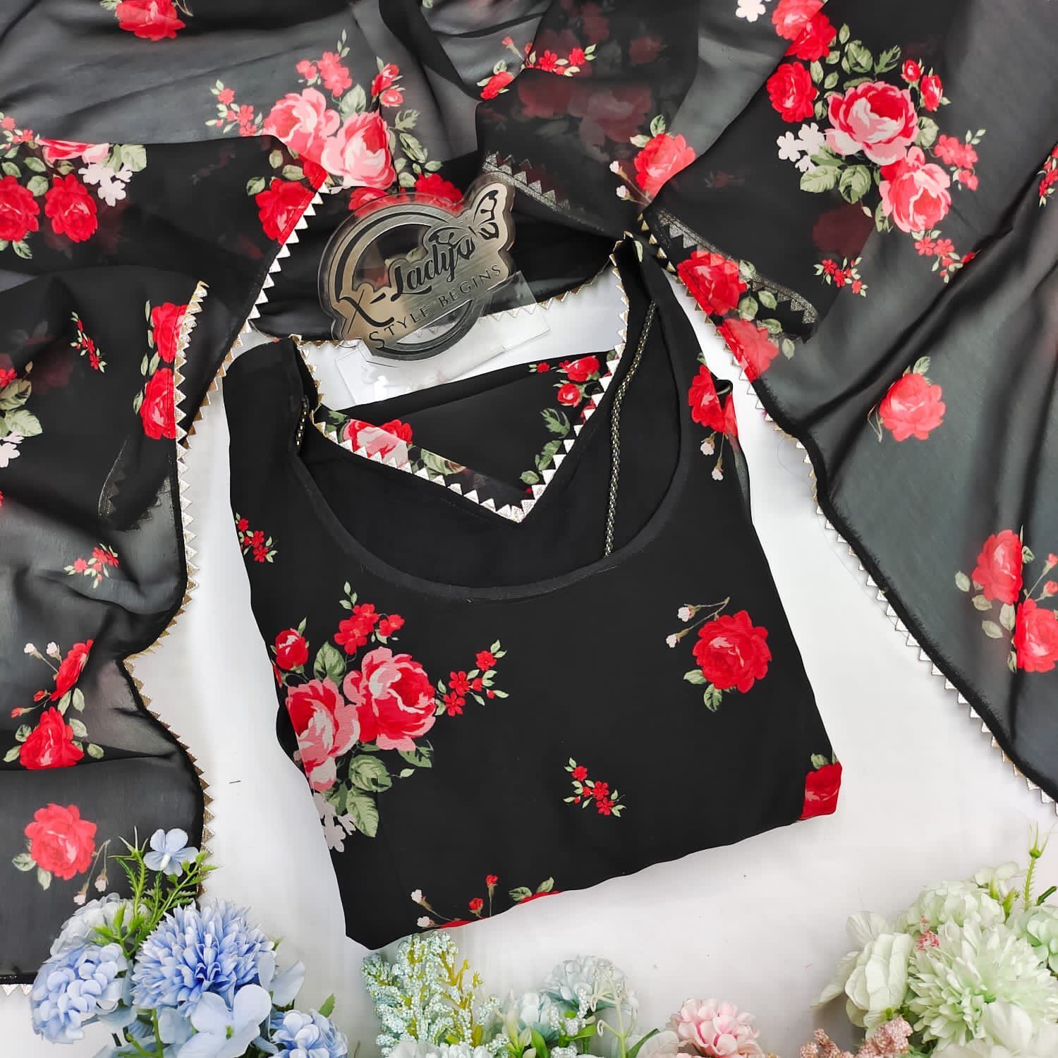 Maxy Gown With Dupatta