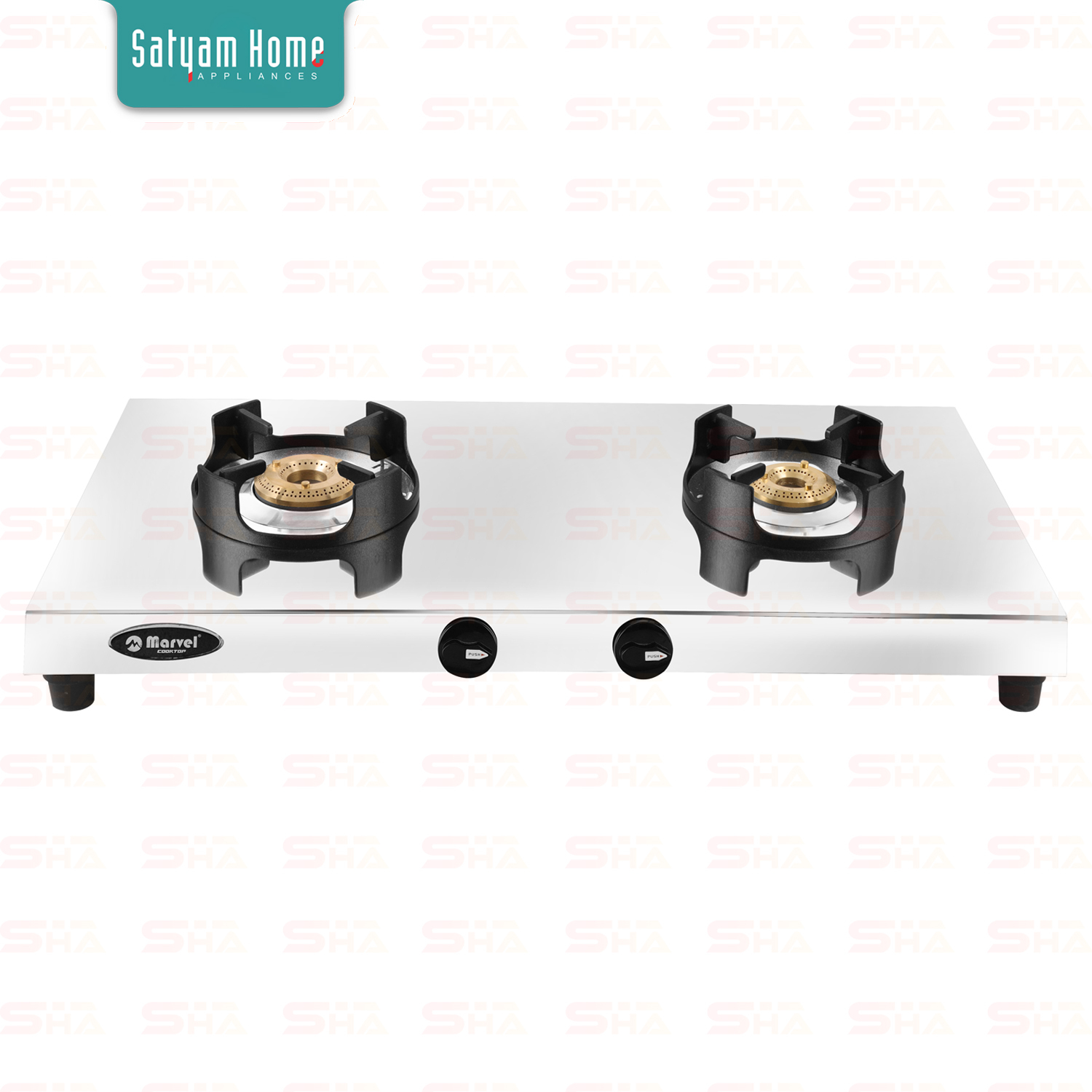 2burner Stainless Steel 1.2 Gauge Bahubali 5.15kgs Glossy Finish - Model No.2301, High Efficiency Brass Burners, 360â° Rotating Nozzles, Sleek Design