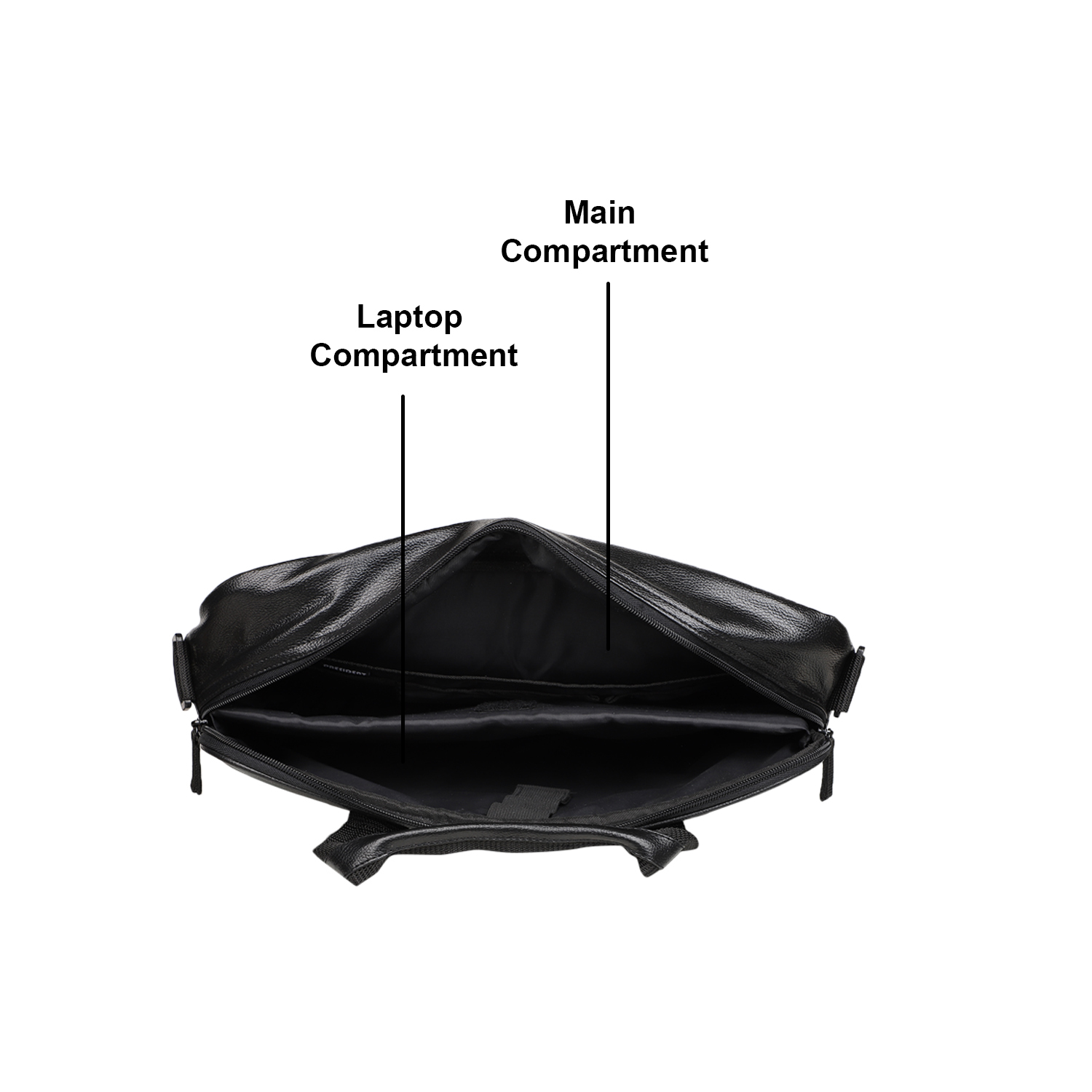 File Pad - Leather, Customized Size, Black | Zipper Top Sealing, Personalized Design And Logo, Ideal For Laptop Cases