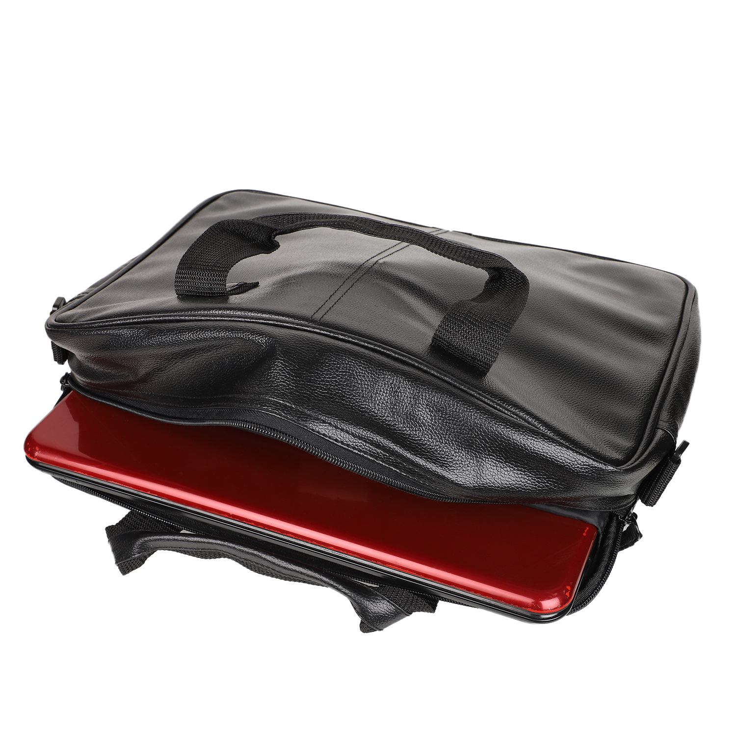 File Pad - Leather, Customized Size, Black | Zipper Top Sealing, Personalized Design And Logo, Ideal For Laptop Cases