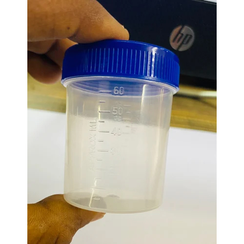60ml Urine Container - Color: Transparent