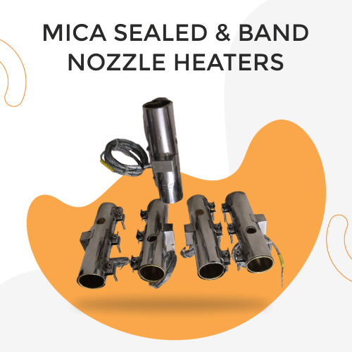 Silver / Grey Mica Nozzle Sealed Band Heaters