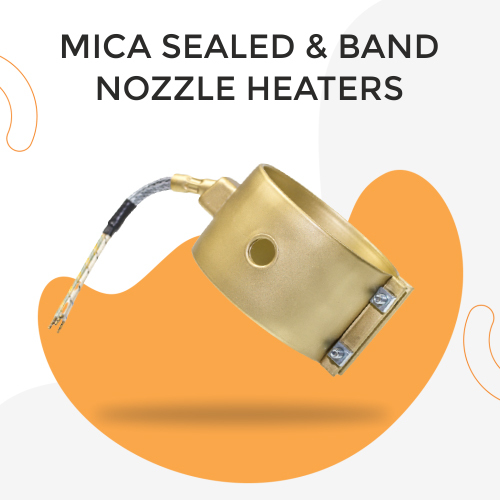 Silver / Grey Mica Nozzle Sealed Band Heaters