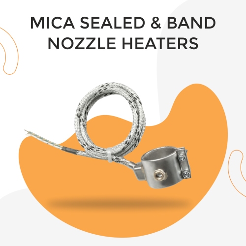 Silver / Grey Mica Nozzle Sealed Band Heaters