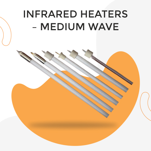 Silver / Grey Medium Wave Infrared Heaters