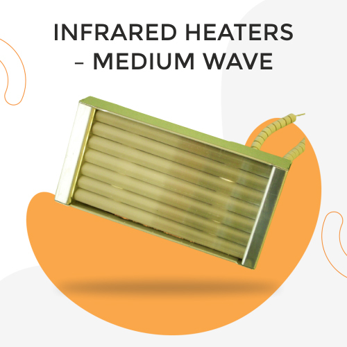 Silver / Grey Medium Wave Infrared Heaters