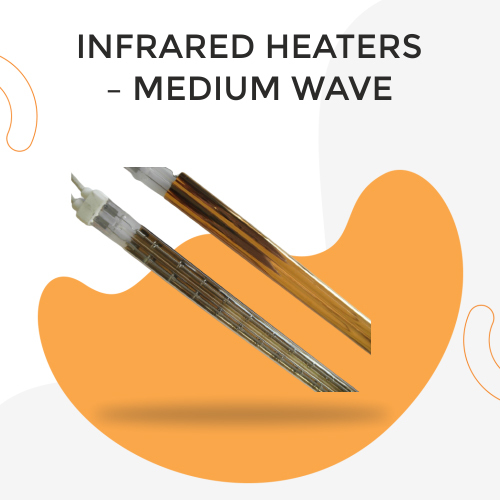 Silver / Grey Medium Wave Infrared Heaters