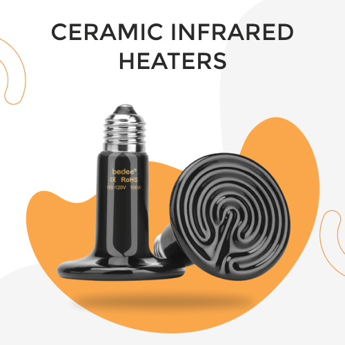 Silver / Grey Ceramic Infrared Heaters