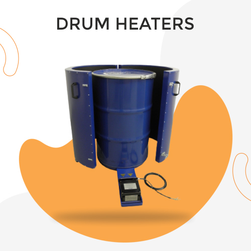 Silver / Grey Drum Heater