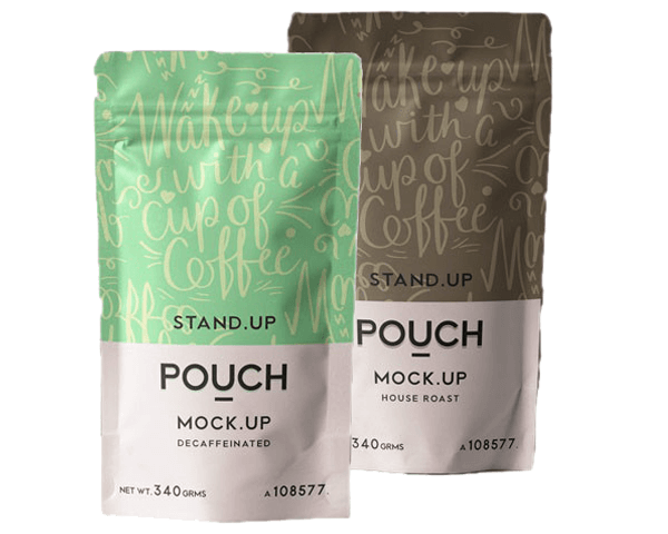 Stand Up Pouches - Laminated Material, Custom Size & Thickness, Multicolor, Soft Design With Resealable Zipper For Freshness & Display Visibility