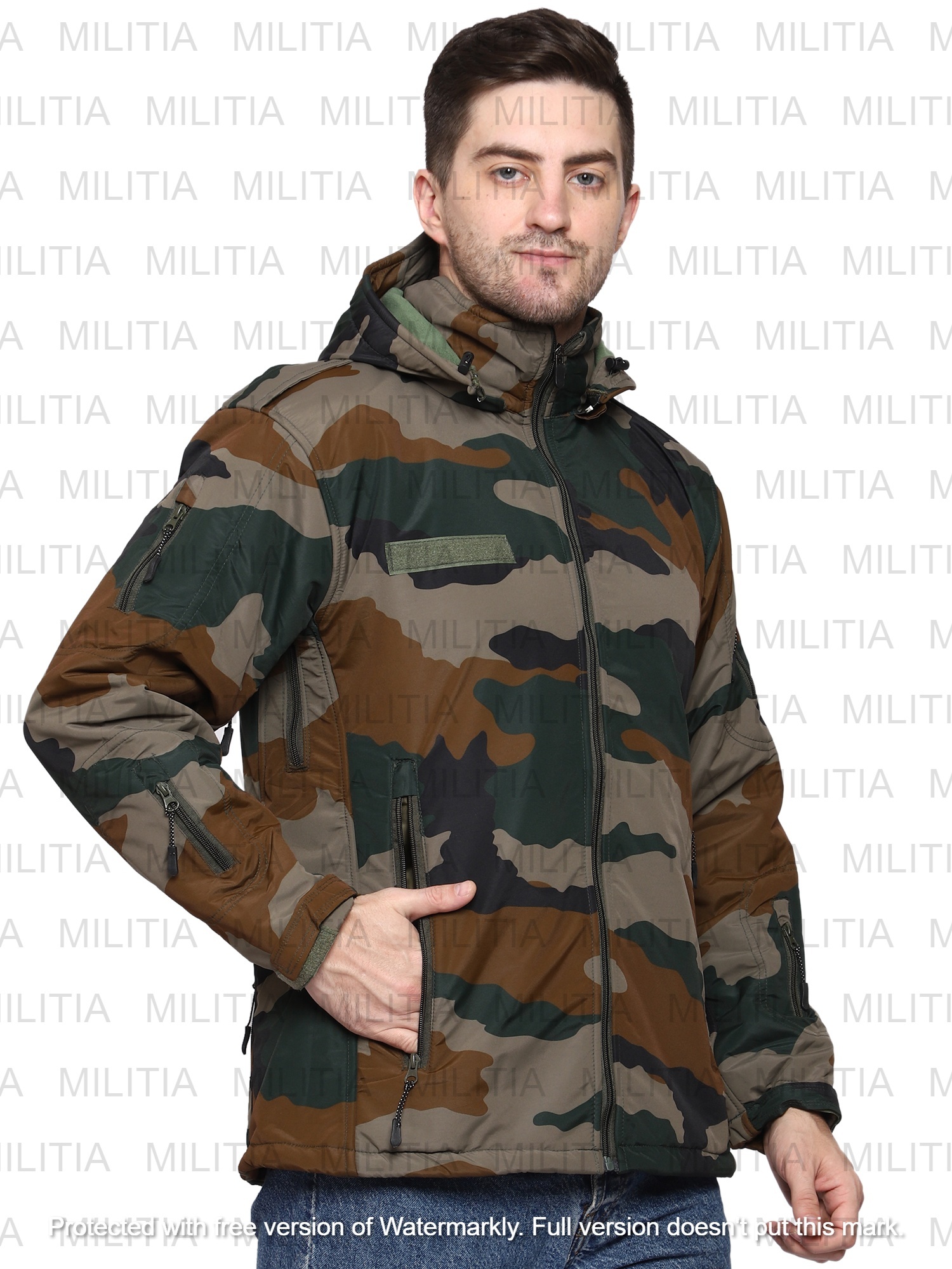 Army 12 Chain Jacket Camouflage - Material: Polyester