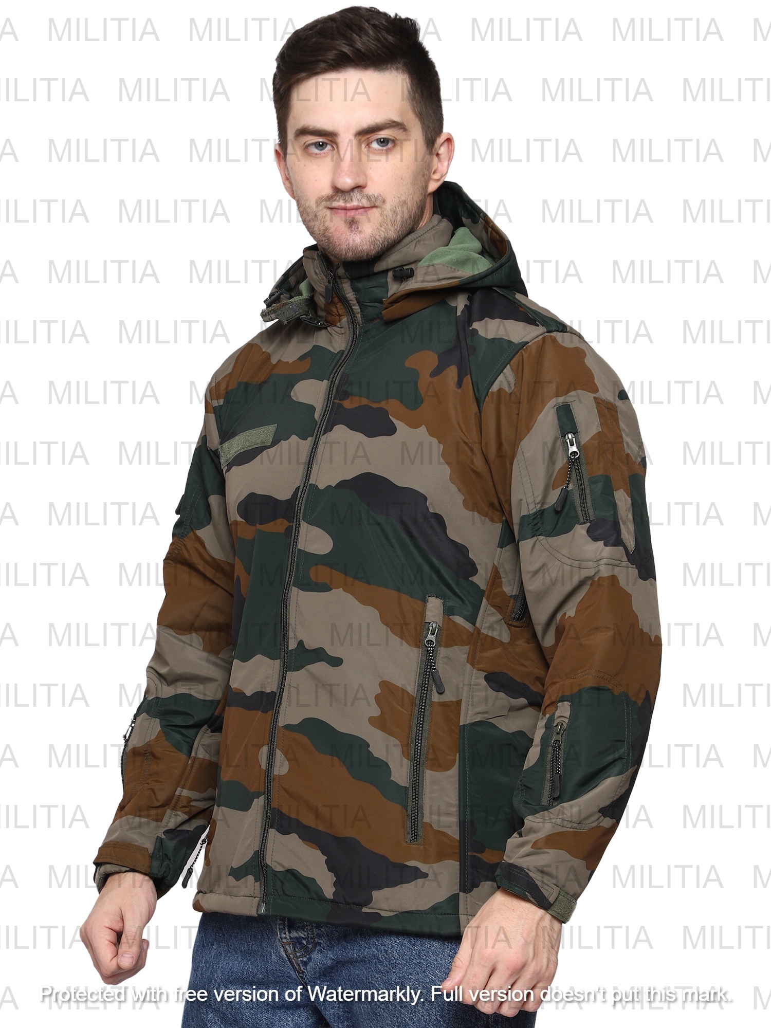Army 12 Chain Jacket Camouflage - Material: Polyester