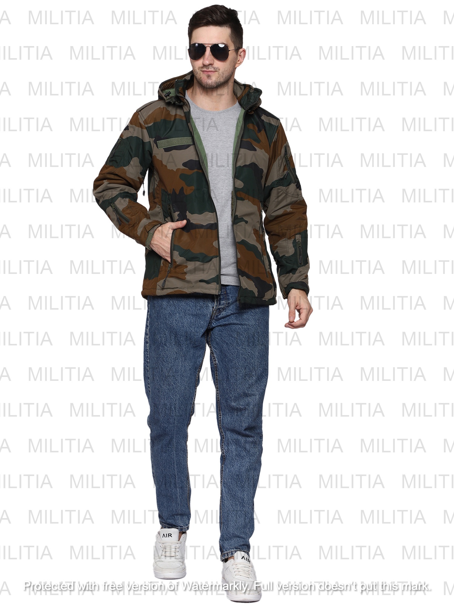 Army 12 Chain Jacket Camouflage - Material: Polyester
