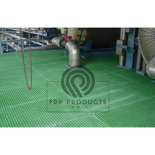 Frp Floor Grating - Frp Material, Various Sizes Available | Polished Surface Treatment, Ideal For Industrial Use