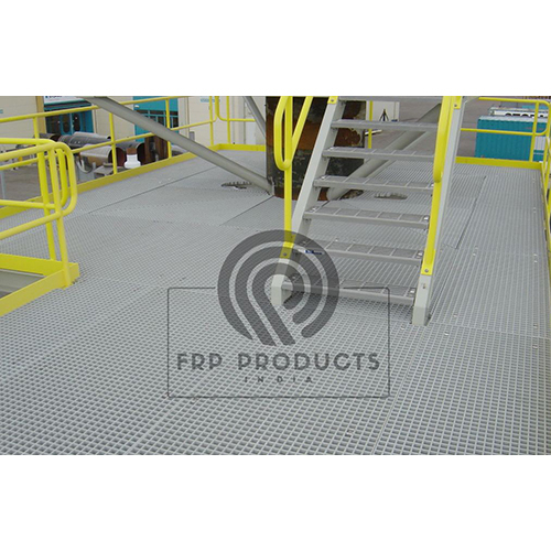 Frp Floor Grating - Frp Material, Various Sizes Available | Polished Surface Treatment, Ideal For Industrial Use