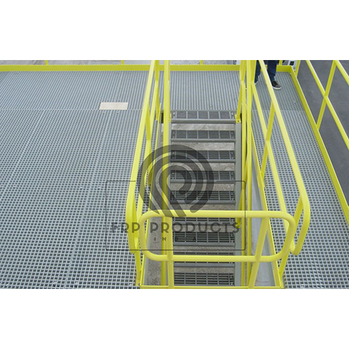 Frp Floor Grating - Frp Material, Various Sizes Available | Polished Surface Treatment, Ideal For Industrial Use