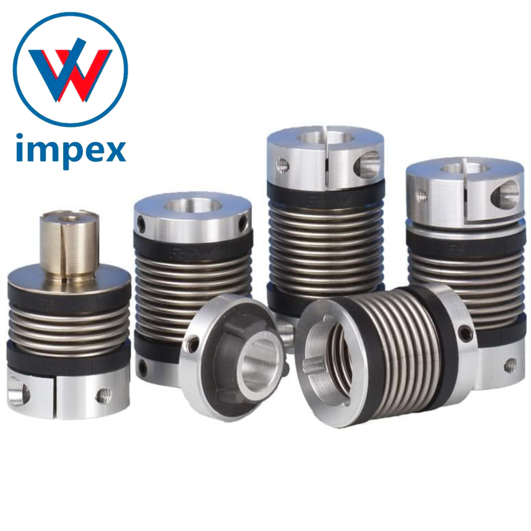 R+w Precision Coupling - Metal Bellows Series Bk, 15 - 10,000 Nm Torque Capacity, Absolutely Backlash-free, High Dynamic Performance, Easy Assembly, Universal Application