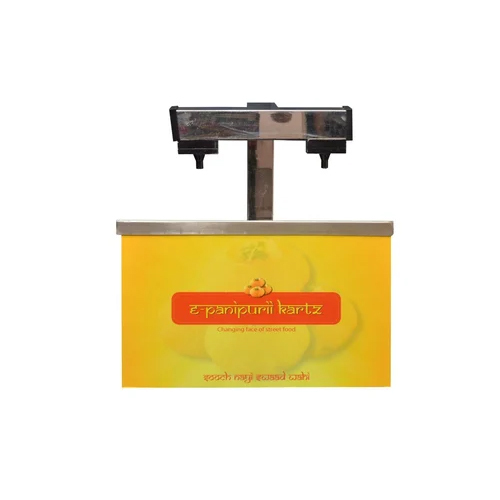 स्टेनलेस स्टील 2 नोजल्स पानी पुरी वेंडिंग मशीन