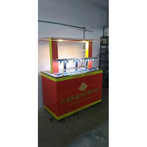 Brown Pani Puri Counter