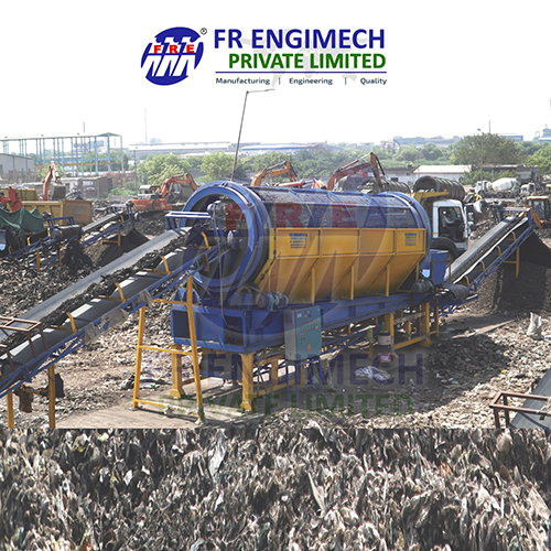 Automatic Solid Waste Trommel Screen Plant