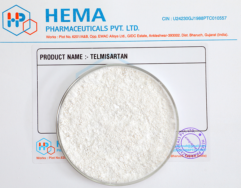 Telmisartan - Powder, 99.5% Purity, CAS Number 144701-48-4, White Appearance | Treatment of Hypertension & Cardiovascular Risk Reduction