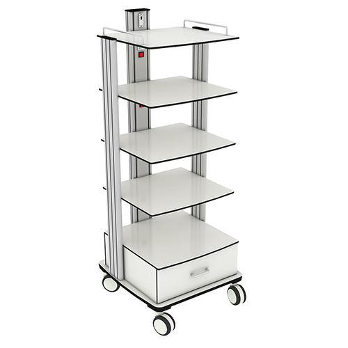 Portable Monitor Trolley Commercial Furniture