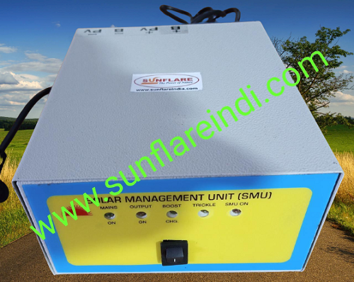 Solar Management Unit - 12v/24v-20a | Ms Body Dark Grey Color Automatic Pwm Charge Controller Lcd Battery Monitoring Environmentally Friendly Energy Solution