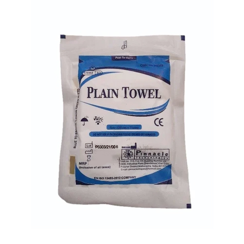 Plain Sheet Disposable Drape - Medical Grade Plastic, 120x66 Cm Size, Blue & White Color, Waterproof Feature