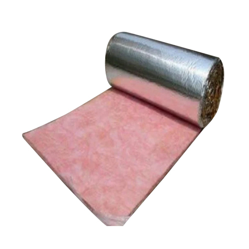 Thermal Insulation Roll - Density 16 Kg/m3, Size 5 m (L), Thickness 50 mm, Pink Color | Usage: Roofing / Acoustic, Max Temp: -30 to 200°C, Weight: 14.5 Kg
