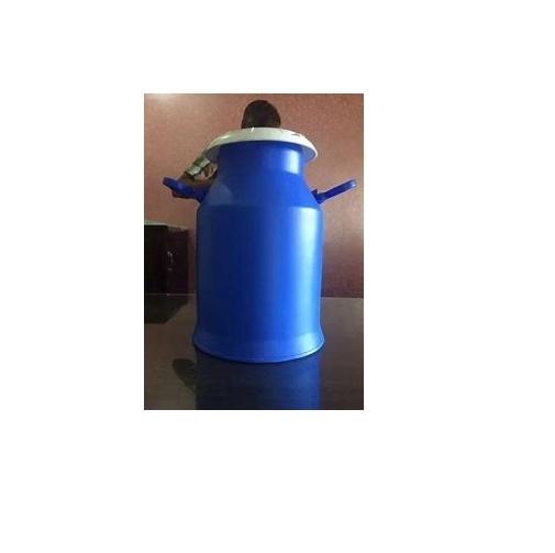 Plastic Milk Can 20 Liter - Food Grade Plastic Container, Blue Color For Milk Storage