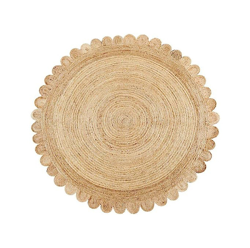 विभिन्न उपलब्ध जूट राउंड रग