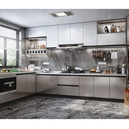 Customize Modern L Shape Modular Kitchen