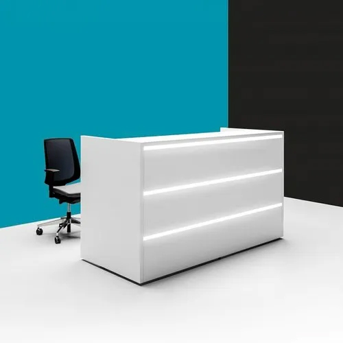White Reception Desk Table