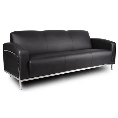 Black Office Waiting Area Sofa