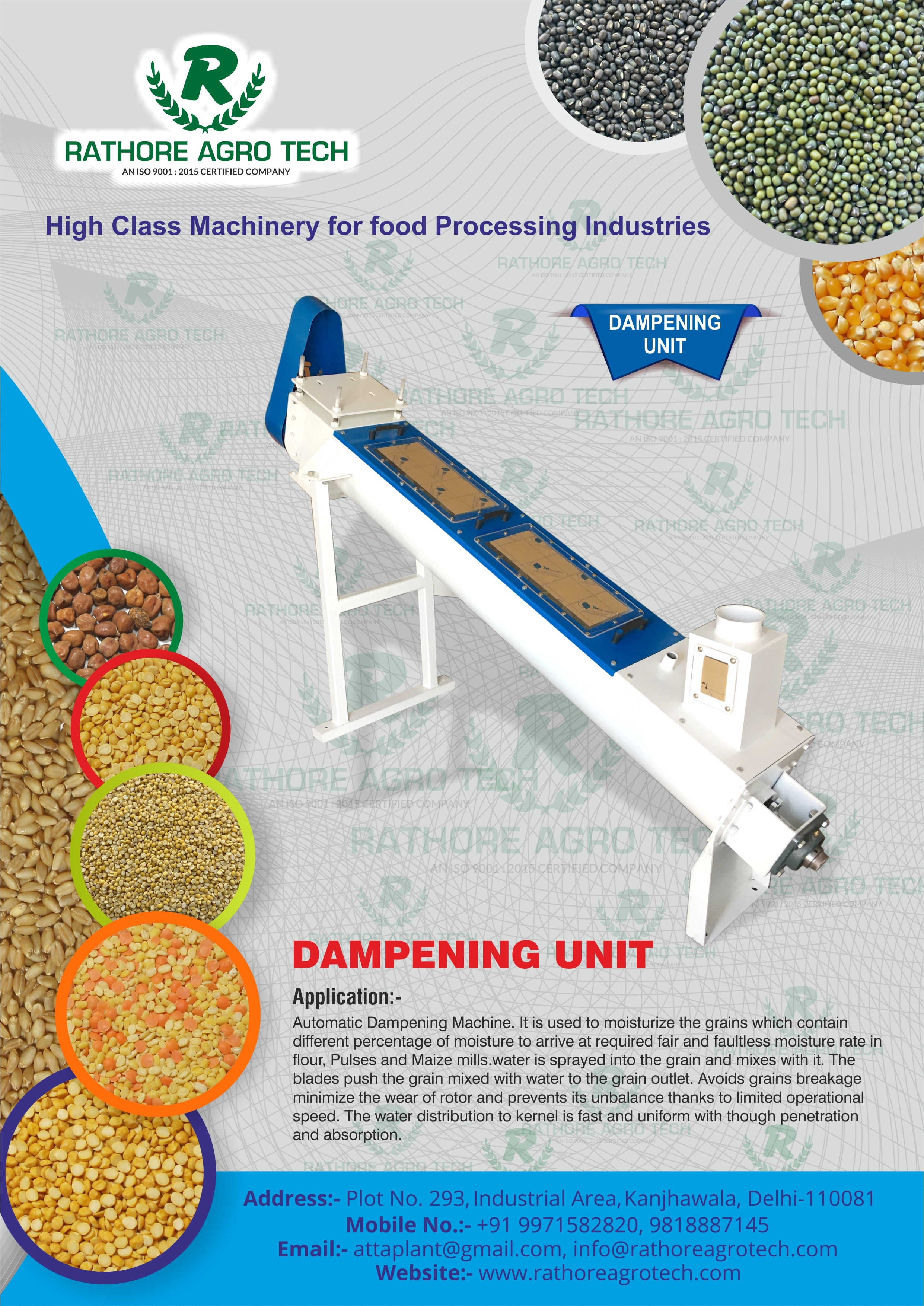 Dampening Unit Paddle Type - Stainless Steel, White Color , Industrial Use, Non-automatic Design