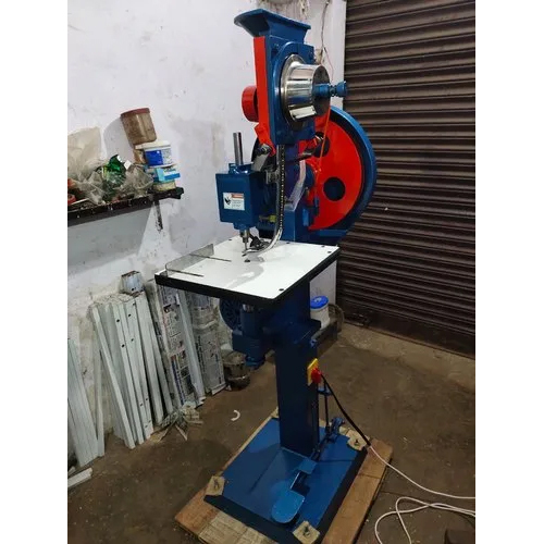 ब्लू सिंगल हेड आईलेट मशीन