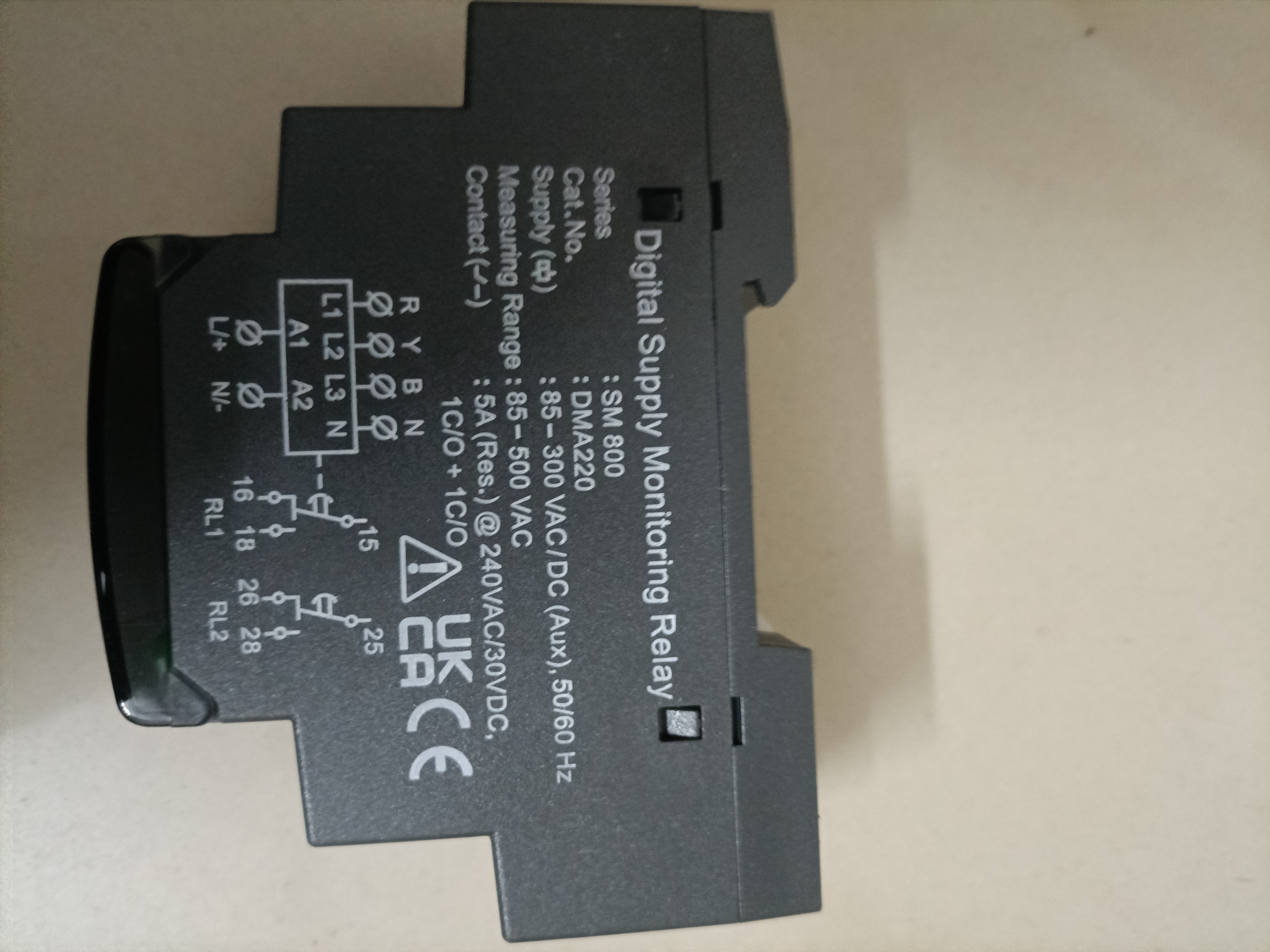 Digital Supply Monitoring Relay Contact Load: Low Power
