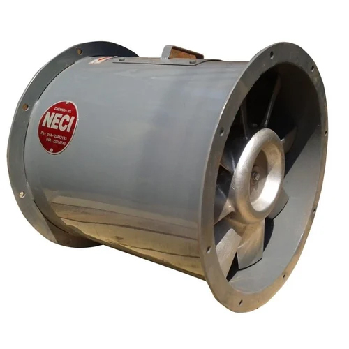 Duct Mounted Axial Flow Fan - 0.5HP, 8 Inch Stainless Steel Blades, Electric Power, Easy Free Standing Installation | Ideal for Industrial Ventilation, 240V Warranty Included