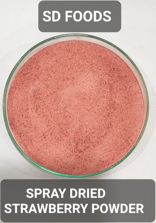 Pink Color Spray Dried Strawberry Powder
