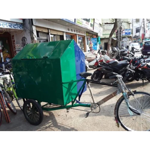 कचरा साइकिल रिक्शा का आकार: अलग-अलग उपलब्ध