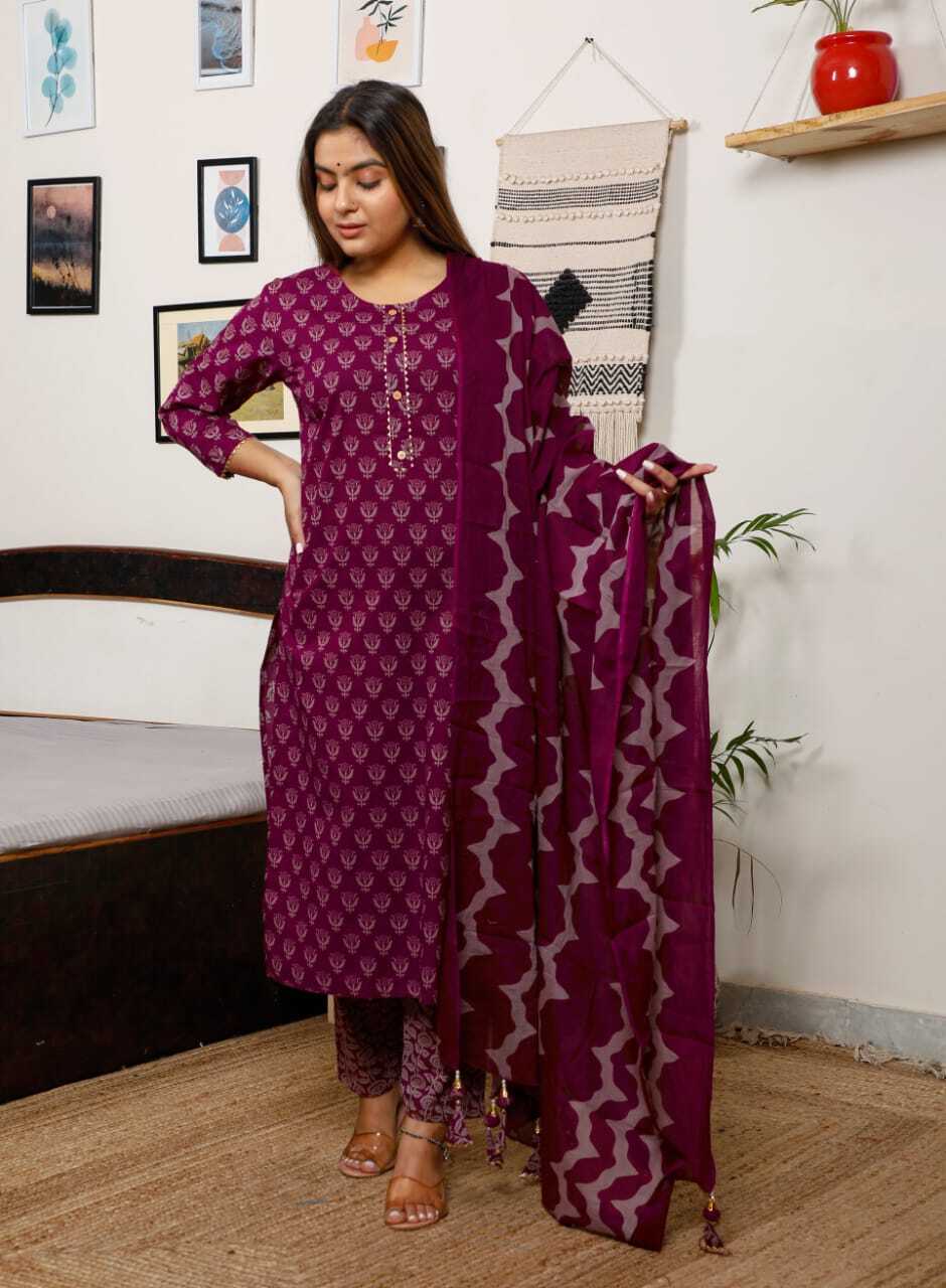 Cotton Stitched Suits For Girls