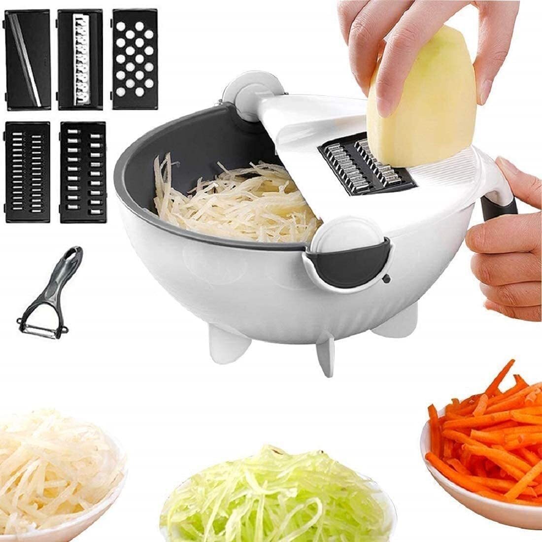 Vegetable Cutter Basket -9 In 1
