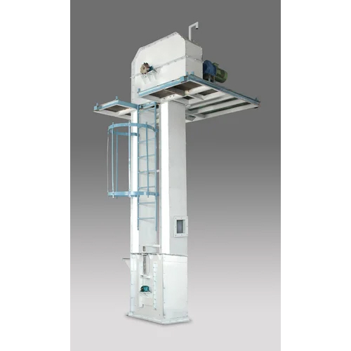 Industrial Bucket Elevator - Stainless Steel Frame with Canvas Belt | Versatile Applications, Multiple Sizes Available