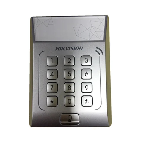 ग्रे हिकविजन स्टैंडअलोन बायोमेट्रिक एक्सेस कंट्रोल टर्मिनल Ds-k1t802m