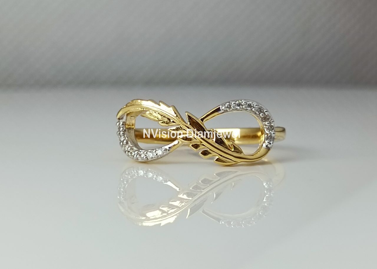 Natural Diamond Infinity Ring Diamond Carat Weight: 0.08 Carat